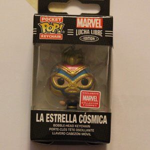 Funko Pocket Pop Keychain Marvel Lucha Libre Edition La Estrella Cosmica